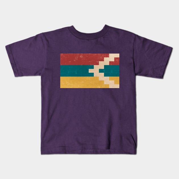 Vintage Artsakh Flag Kids T-Shirt by armeniapedia